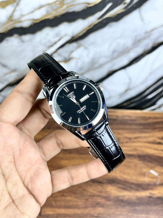 Tag Heuer Calibre 5 Leather Strap Watch