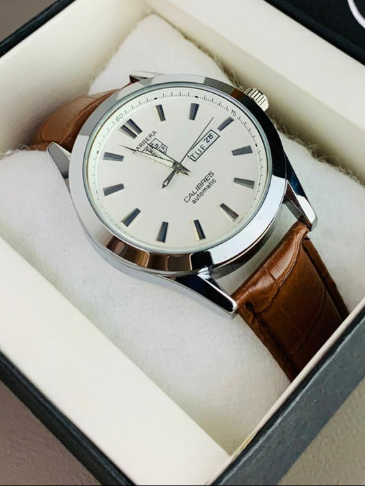 TAG MODEL Leather Strap Watch